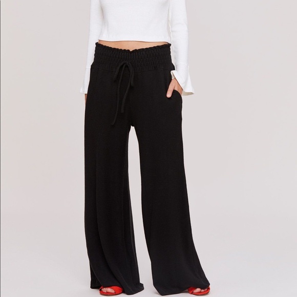 LNA Pants - LNA Brushed Helen Faux Paperbag Waist Sweatpants